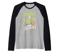 Guac is Extra and So Am I Tacos Taco Lover Foodie Raglan Baseball Tee