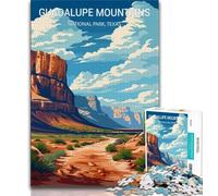 Guadalupe Mountains 1000 Piece Jigsaw Puzzles for Adults,Challenging Game Gifts for Is Ideal As A Gift for The Whole Family 38x26cm