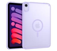 GUAGUA For iPad mini 7 Case 2024 (A17 Pro), iPad Mini 6 Case 2021 (6th Generation) [Compatible with MagSafe] Matte Translucent Thin Shockproof Magnetic Slim Case Cover (8.3 Inches) Light Purple