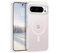 GUAGUA Magnetic for Google Pixel 10 Pro XL Case [Compatible with MagSafe & Pixelsnap] [Military Grade Protection] Translucent Matte Back Slim Anti-Scratch Anti-Fingerprint Phone Cover, Light Grey