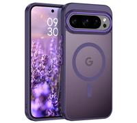 GUAGUA Magnetic for Google Pixel 10 Pro XL Case [Compatible with MagSafe & Pixelsnap] [Military Grade Protection] Translucent Matte Back Slim Anti-Scratch Anti-Fingerprint Phone Cover, Deep Purple