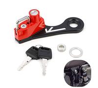 GUAIMI Motorcycle Helmet Lock Anti-Theft Helmet Security Lock Compatible with Twins Bonneville Thruxton Scrambler-Red