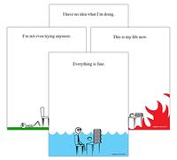 Guajolote Prints Funny Novelty Memo Pads Bundle (4 Items) Everything is Fine, This is my life Now, I have no idea what I'm doing, and I'm not even trying anymore