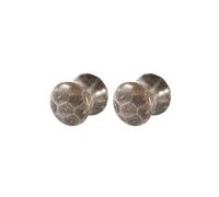 Gualiy 2 PCS 1 inch Flesh Tunnels, Stone Gauges For Ears Women Drum Shape with Pattern Men Plugs 25mm, Grey
