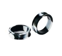 Gualiy 2 PCS Ear Gauge Tunnels Silicone, Tunnel Plug Expander Mixed Color Double Flared Plugs 28mm for Women Men, Black White