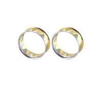 Gualiy 2 PCS Stainless Steel Ear Tunnel Gauges, Tunnel Plug Expander Double Flared Plugs 28mm for Women Men, Black Gold