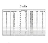 Gualiy Wedding Ring for Women White Gold 9K, Engagement Open Ring with Pear and Round Lab Created Diamond Marriage Promise Rings Size N 1/2