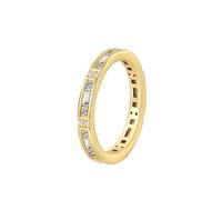 Gualiy Women Engagement Rings Yellow Gold, 14K Simple with Moissanite Marriage Promise Rings Size L 1/2
