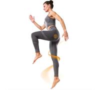 Guam Women's Fibramar Power Fit Leggings, Heather Grey, 10