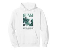 Guam ISLAND STRONG & ALWAYS RISING SINCE 1898 Tropical Pride Pullover Hoodie