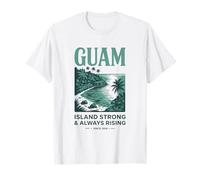 Guam Island Strong & Always Rising Since 1898 Tropical Pride T-Shirt