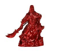 Guan Gong Ornaments Feng Shui Figurines Table Decoration Chinese General Figurine Dinning Table Decor Chinese Decorations Feng Shui Kuan God of Wealth Desk Guan Yu Resin