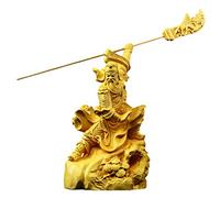 Guan Yu Statue Figure, Guan Gong, Kwan Kung, Kuan Gong Sculptures, God of War/God of Wealth Decoration, Best Chinese Feng Shui Ornaments Gifts,Wood