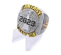 guancrown 2023 Fantasy Football Championship Ring Award Prize Sport MVP Winner FFL League Champion Ring, size 9, Zinc, Diamond