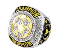 guancrown Soccer Championship Ring Trophy Award Gift Tournament Champions or Finalists Champion Ring (Just Ring)