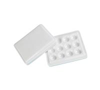 Guangcailun 12 Well Paint Palette with Cover Multifunctional Mixing Tray Artist Painting Coloring Hobby Crafts Allowing to Mix and Manage Multiple Colors with Ease.