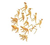 Guangcailun 12Pcs Mini Prehistoric Dinosaur Skeleton Models Archeology Learning Collection Encouraging Hands On Discovery Triceratops Tyrannosaurus Figurines Model Playset