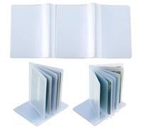 Guangcailun 2 Pcs Transparent Plastic Wallet Insert Card Holder Protector Sleeves Plastic Card Holder Transparent Cards Sleeves- 10 Page 10 Slots and 20 Slots