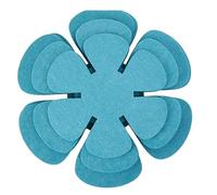 Guangcailun 24pcs/set Stack With Confidence Using Felt Pan Protectors For Stacking Pack Of 24 Pan Protectors Cloth Orange Felt, C