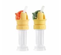 Guangcailun 2piece Dustproof Straw Cap with Straw Storage for Drinking Water Comes with Straw Storage Conversion Cap Silicone Hose