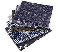 Guangcailun 6pcs Fat Quarters Cotton Fabric, Ethnic Pattern Fabric Squares, 50 x 40 cm Floral Patchwork Pre-Cut Quilting Cloth Printed Bundles for Sewing DIY Face Protectors Crafting (2)