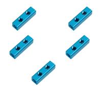 Guangcailun Ac Compressor Manifold Premium Four Way Air Distributor with NPT 1/4 Inch Output Port 5-Pack Air Manifold Bundle, 2 Positions with 5