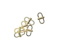 Guangcailun Adjustable Metal Buckles Chain Link Chain Strap Shortener Secure and Reliable Length Bag, 6 Pcs Golden, 22.5x13mm
