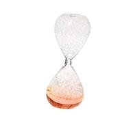 Guangcailun Artistic Bubble Singing Hourglass Delivers Visual Delight With Beautiful Bubble Patterns Suitable For Home Decor Motions Timer Hourglass Birthday Gifts Table Decor, Light Pink, 16.5cm