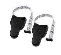 Guangcailun Automatic Telescopic Tape Measure Retractable Y Shape Ruler with Handle Multifunction Waistline 1.5M Double-sided Caliper, 2 Pcs/Black