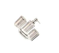 Guangcailun Bathroom Accessories Set With Soap Dispenser Toothbrush Holder And Elegance Lotion Dispenser Soap Toothbrush Holder Set 1 Lotion Bathroom Accessories, Silver