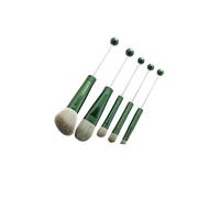 Guangcailun Beaded Cosmetic Brushes Blending And Lips Can Gorgeous Makeup Look Anywhere With Portable Which Has Softness Beadable Makeup Brushes Set Professional Travel, Green, 15.1cm