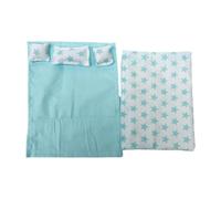 Guangcailun Bedding Set For Dollhouse Including Comforter Pillows Full Of Realistic Bedroom Accessories And Quilt And Pillow Have Filled With Dollhouse Furniture Mini Bedding For 6, blue