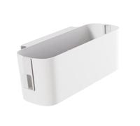 Guangcailun Bedside Storage Mount Organizer Box Basket Case for Keeping Bedside Essentials Neatly Organized and Within Reach Kids Home Crib Bed Rail Container Pocket Cosmetic, White