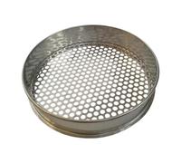 Guangcailun Blueberry Sieve Portable Sand Sifter Sifting Pan Kitchen Lightweight Round Hole Sieve Gardening Tool Garden Soil Made Stainless Steel Is And Easy To Clean, Silver, 14mm