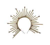 Guangcailun Boho Bridal Headpieces Tiaras Headdresses Stunning Hair Jewelry Accessories Stage Performances And Parties Boho Bridal Headpieces Tiaras Headdress Headwear, Round Ball, 23x30cm