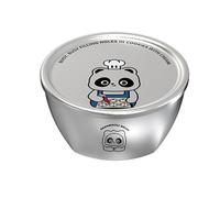Guangcailun Cartoon Children Bowl 304 Stainless Steel Bowl with Lid Kindergarten Start of School Season Heat-Resistant, Type+1