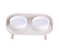 Guangcailun Cat Bowls With Stand Rods Feeding Solution For Pets Easy Clean Features Cats Dogs Keeping Clean And Hygienic. DetachableBowl And Base Stand Can Be Taken Apart. Pets Food And Water.not Easy