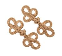 Guangcailun Chinese Knot Frog Button Unique Closure For Shirts Blouses Cloaks Cardigans And Ethnic Costumes DIY Project Accessories Chinese Knot Frog Button, Camel