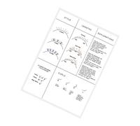 Guangcailun Clear Printing Lash Training Exercise Book Professional Practice Chart Eyelash Mapping For Enhanced Skill Building Practice Chart Paper Lash Lashes Training