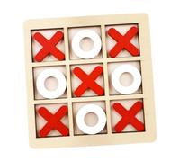 Guangcailun Cognitive Development Through Wooden Game Experiences Offering Enjoyment While Learning Valuable Social Strategies Intelligent Puzzle Game Educational, red and white, 9.8x9.8x0.5cm