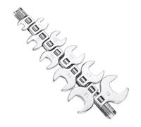 Guangcailun Crowfoot Wrench Set 3/8 Inch Drive Durable Open End Tools Automotive Repair Needs Including 10mm 11mm 12mm 13mm 14mm 15mm 16mm 17mm 18mm 19mm Crows Foot Wrenches Are Made Of Steel