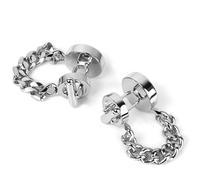 Guangcailun Cufflinks Cuff Links Round Shape Silver Pink Copper Experience Unique Gift For Birthday Anniversaries Weddings With Style Anniversary Or Wedding Chain SizeApprox. 5.50.8cm /0.3 Inch