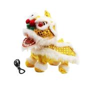 Guangcailun Dancing Lion Plush Electric Toy Interactive Singing Doll For Home Accents Festivals And Playtime Electric Lion Dance Doll Can Sing And Dance Singing Dancing Toy New Year