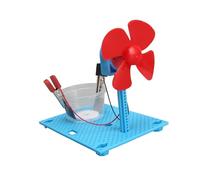 Guangcailun DIY Fan Wind Power Generator Electric Simple Fan With Educational Engineering Experiment Set Promoting Learning Skills Educational Engineering Experiments For Boys Girl