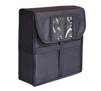 Guangcailun Durable Insulated Pizza Warmer Bags with Waterproof Features Various Delivery Conditions Pizza Delivery Insulated Bag Has Id Window On Top to Store Menus, Black, 33x33x11cm