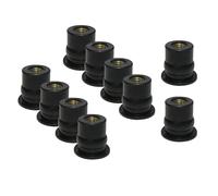 Guangcailun Durable Nuts,Metric Automotive Inserts for Car Cowls, Motorcycle Fairings, Body Panels, Scooter Plastics, Machinery, 10 Pcs, M6