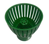 Guangcailun Fish Pond Skimmer Basket Fish Pond Filter 2 in 1 Maintenance Tool Efficiently Collects Debris and Leaves Water Double Layer Filtration System Rakes Nets, Green, 75mm