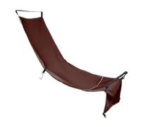 Guangcailun Footrest Hammock Adjustable Airplane Footrest Supports Comfortable Foot Elevation While Traveling Soft Hand Feeling Adjustable Airplane Hammock Portable , Dark Brown , 160x 43cm