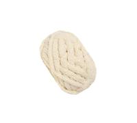 Guangcailun for Creative Decoration Chunky Wool Yarn Unique Texture Warm Cozy Pillows and Handmade Throws for Home Spaces Crocheting Cushion Rug Making Tapestry Hand Knit, Beige, 25.6 m