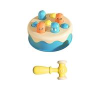 Guangcailun Fun and Engaging Whack Hamster Game Interactive Toy for Developing Children s Hand-Eye Coordination Toys Pounding, Blue, 13.5 * 5cm